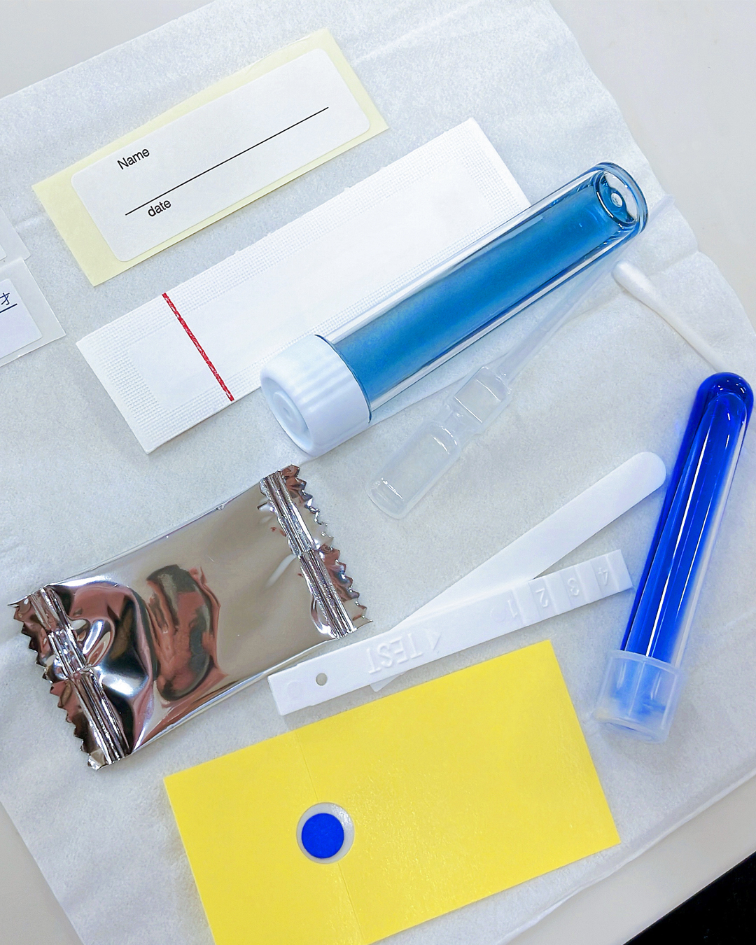 検査に使用する試験液などがたくさん！