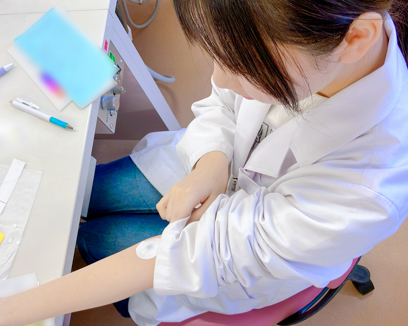 RDシートという専用シートを使ったテスト。