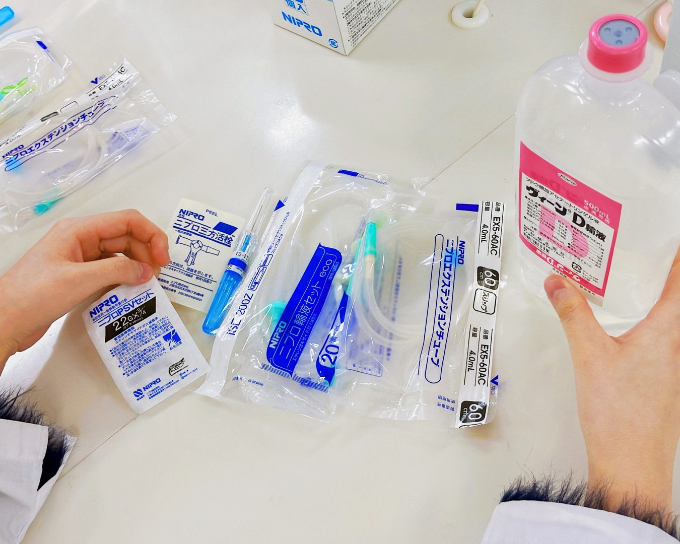 点滴に使用する、輸液回路の組み方を学ぶ！