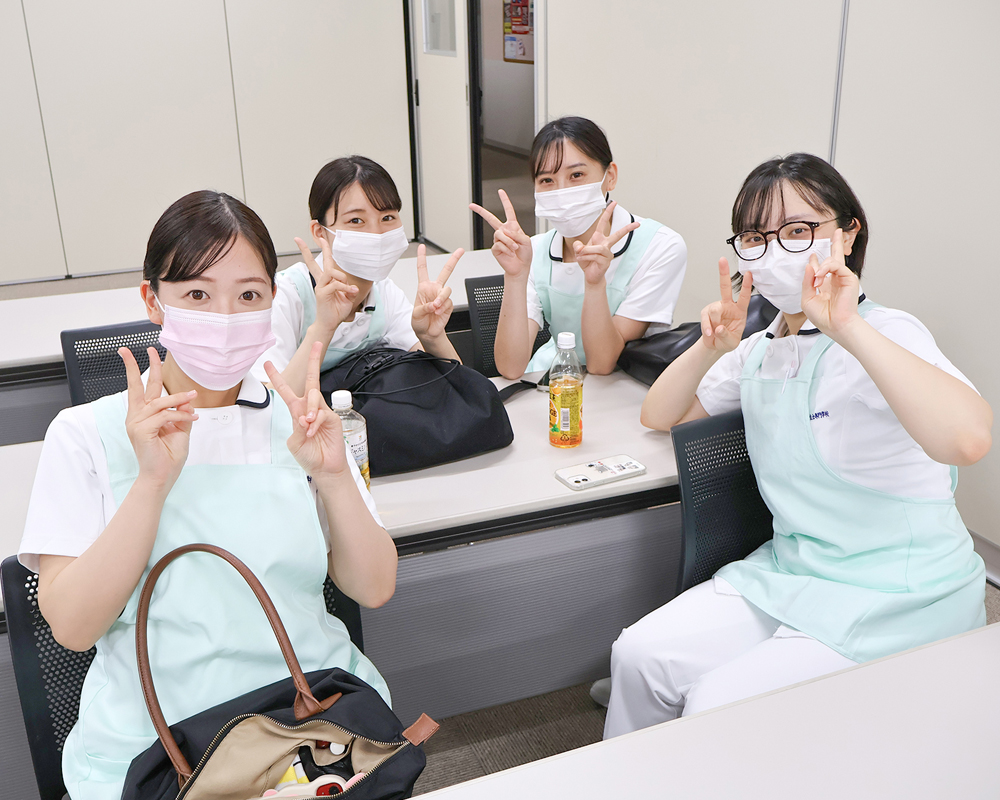 皆さんの臨地・臨床実習が実りあるものになるように応援しています！