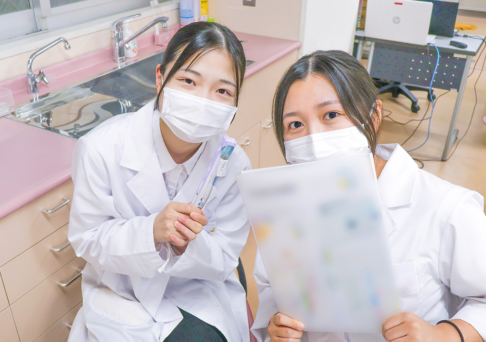 ブラシの違いをしっかり学んでいました！